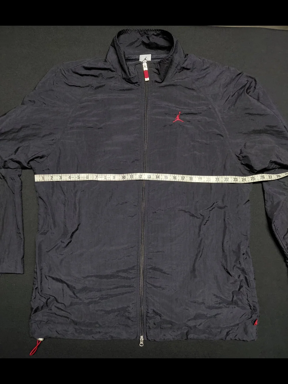 Vintage Air Jordan Nike Black Windbreaker Zip Up Jacket Track Men's Sz XXL - Picture 8 of 13
